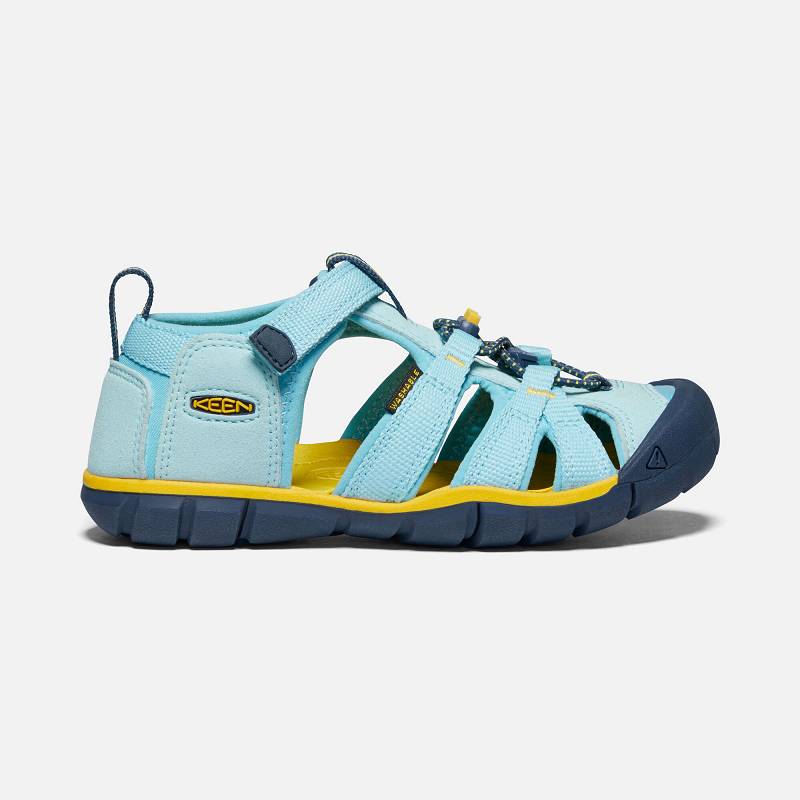 Keen Seacamp II CNX Wassersandalen Kinder DE-93201 Petit Four/Keen Yellow - Keen Kinderschuhe Blau